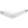 Vent Cover LUFT Corner Right 40x60x9 White Slim