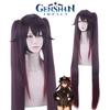 Adjustable Head Size Genshin Impact Hutao Cosplay Wig For Halloween Carnival Comic Con Props
