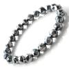 Star Cut Dazzling Terahertz Ore Bracelet 8mm Comes with Special Box Inner Diameter 14cm Approx.