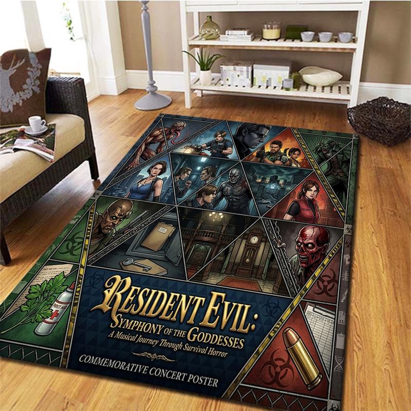 Resident Evil Carpet Rug For Living Room Bedroom Home Sofa Decoration Kids Play Nonslip Floor Mat