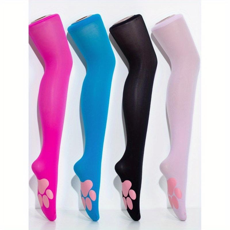 Cat Paw Thigh High Stocking Cosplay Paw Pad Socks Kitten Paw Over Knee Stockings