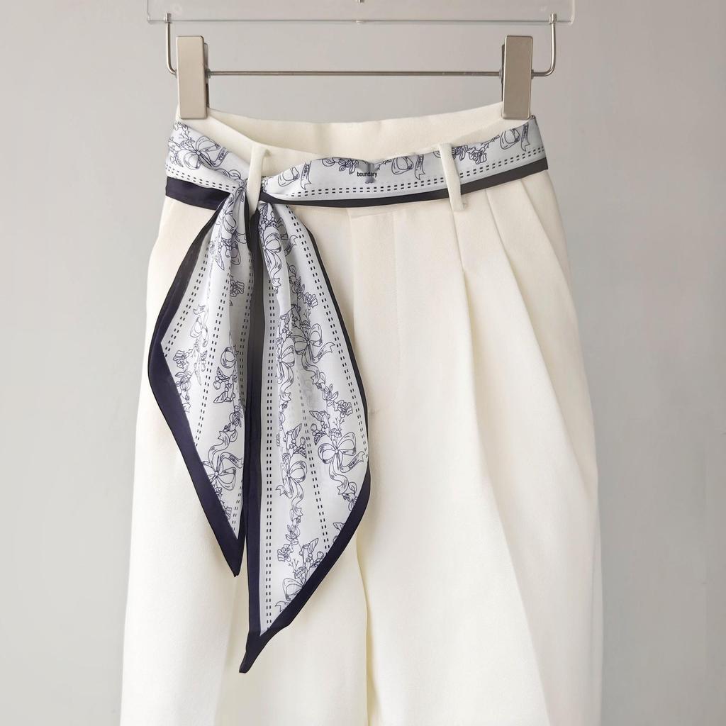 Женский длинный шарф-пояс цвета кешью: 2025 Новый стиль аксессуар на талию и с завязками на шее для джинсов