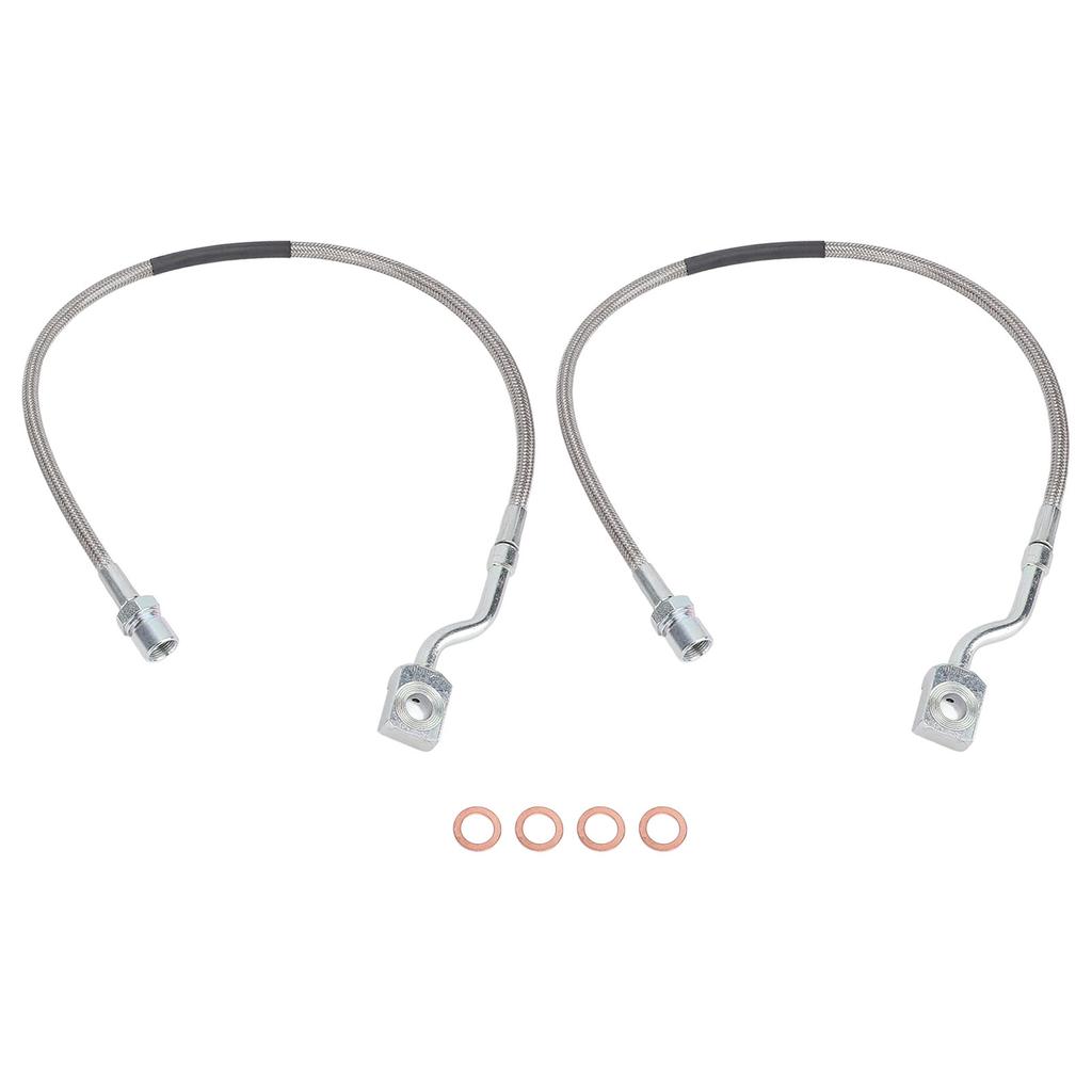 2 ШТ. Передние тормозные шланги 89370 Улучшенная динамика вождения Металлическая прочная конструкция для моделей автомобилей 1500 2500 3500 HD