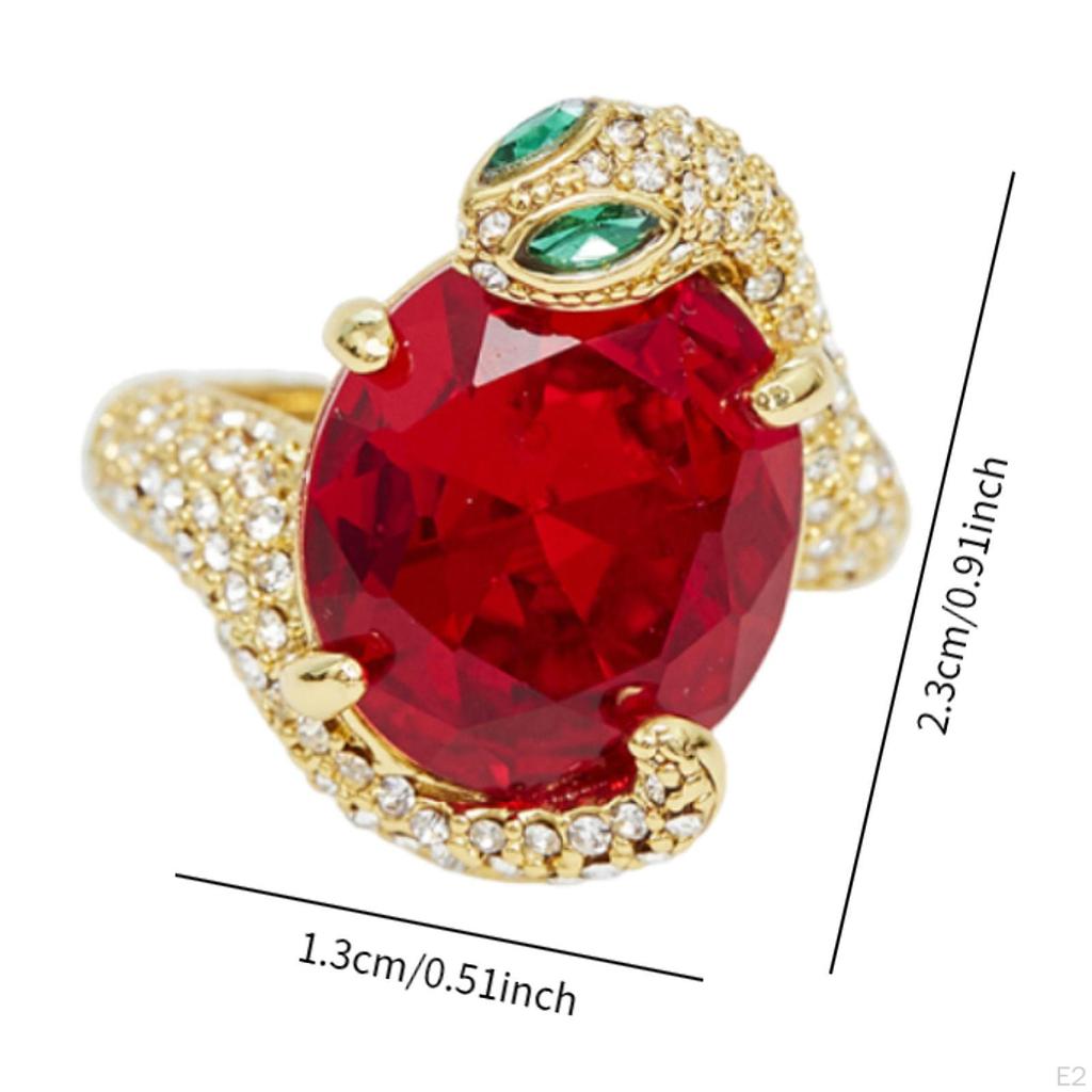 Women Snake Ring Adjustable Costume Accessories Versatile Accessory Charm Jewelry for