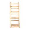4 Tier Ladder Shelf Display Unit Home Bookcase Stand Plant Flower Storage Rack (Burlywood)