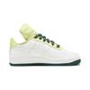 Nike Nike Air Force 1 'Большой язычок' Кожаные Устойчивые к истиранию Низкие Детские Скейтбордические кроссовки Белый Зеленый FB9511-100
