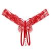 Эротические трусики женские сексуальные стринги без вырезов кружевное ажурное нижнее белье для женщин эротическое Т-образное горячее прозрачное женское бантовое стринги