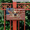 Плоский 2D, 1 шт. Алюминиевый знак «250 лет свободы 1776-2026» с орлом США 12x8 дюймов - Патриотический дизайн с флагом США и белоголовым орлом, 250-летие США