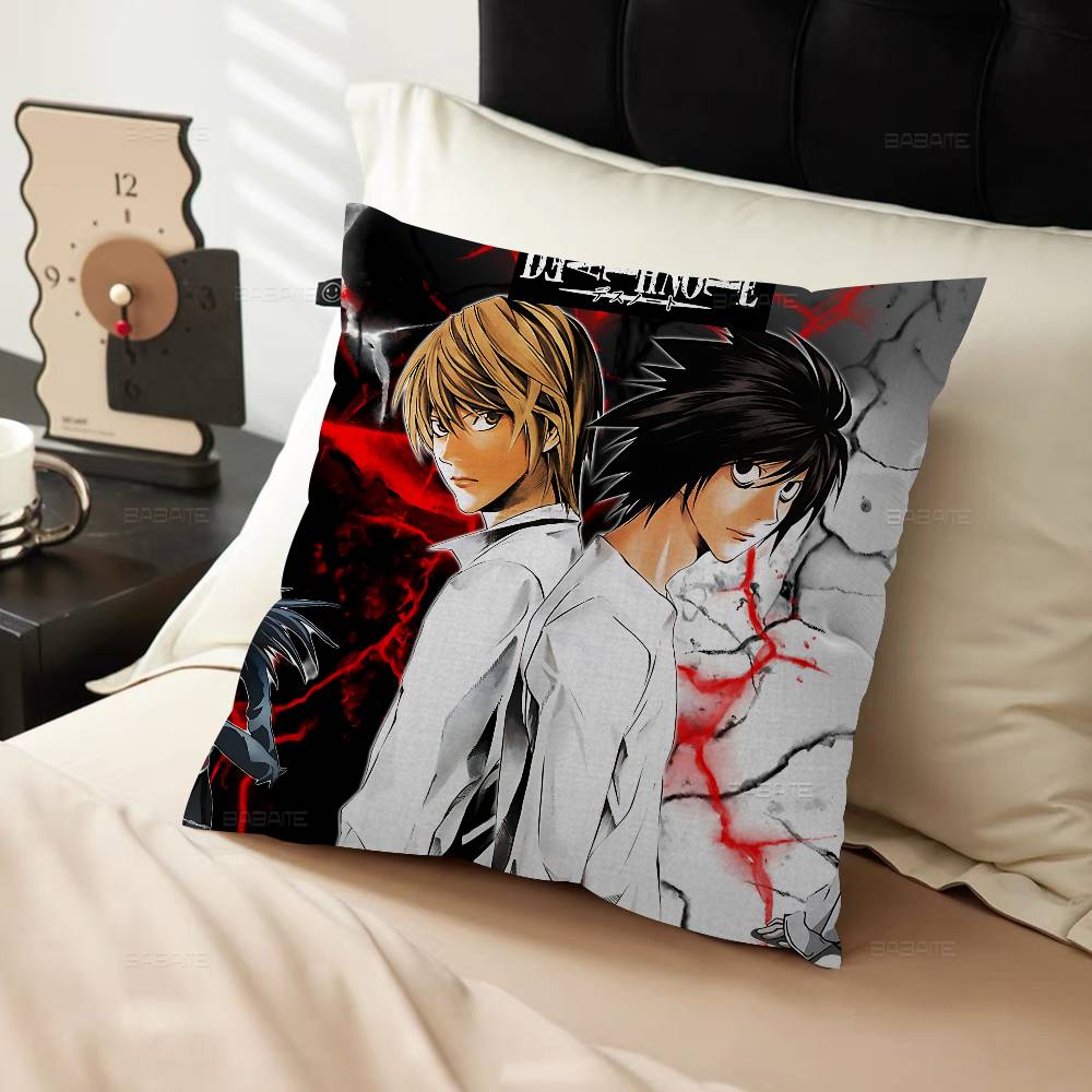 Hot Anime Death Note Personalized Picture Text Home Decorative Pillows Household Gifts 45X45Cm