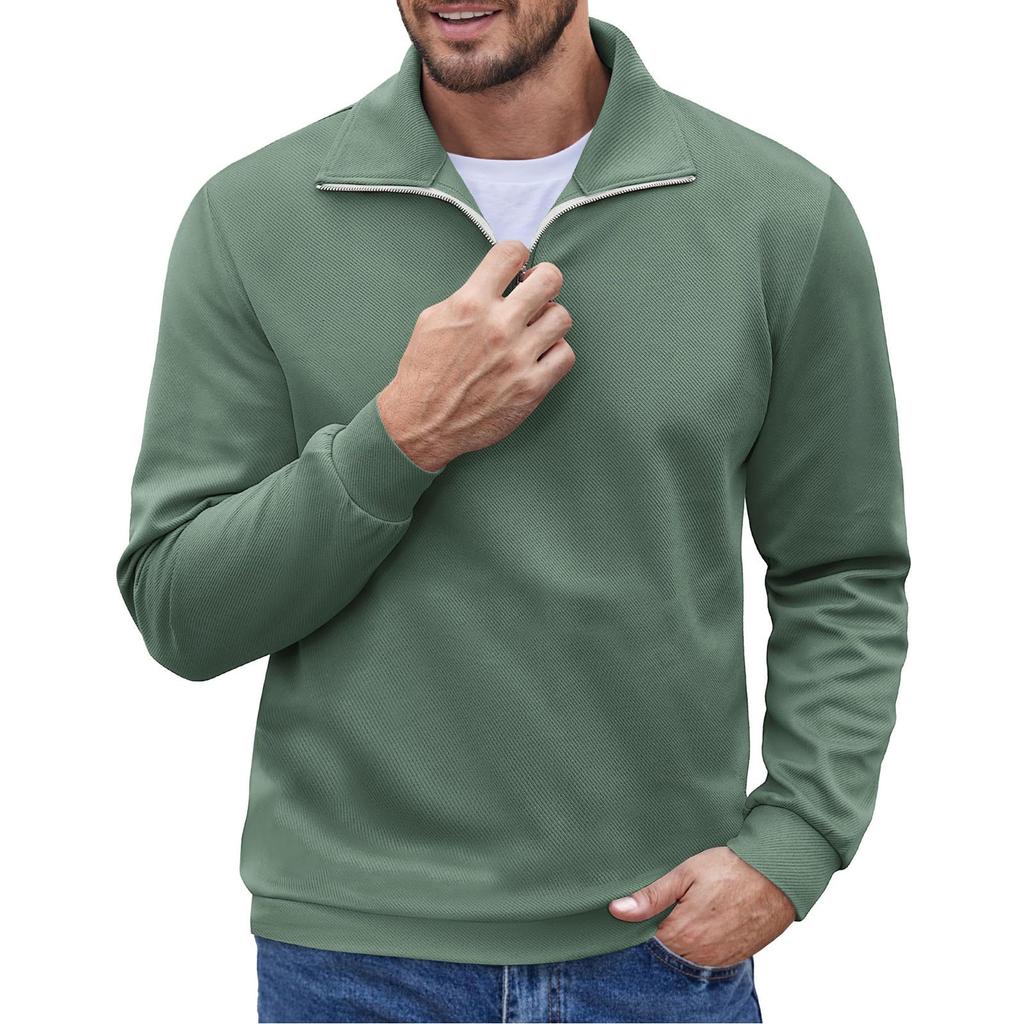 Весенняя и мужская спортивная рубашка с воротником-молнией, повседневный топ для активного отдыха