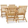 Day and Night - Day and Night Garden Dining Set 5 Pieces Solid Teak Wood