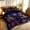 Death Note Pattern Bedding Quilt Set Quilt Cover Pillowcase Home Birthday Gift(1 * duvet cover + 2 * pillowcase, without core)