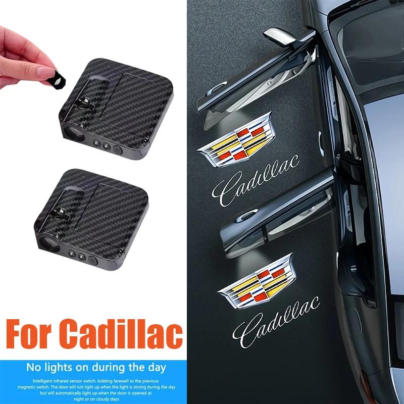 2 шт. Светодиодные проекторы в двери автомобиля, приветственный свет для Cadillac ATS CTS BLS SRX Escalade XT5 Deville XTS DTS Tiburon XT4 XLR XLR-V Seville SLS