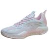 Crazy Tide 5 Team Comfortable Sports Shock Absorbing Wear Resistant Mid Top Basketball Shoes Men Basketball Shoes White Pink 112421606S-5
