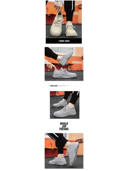 Men's 2025 Summer Mesh Breathable Non-Slip Sock Sneakers with Thick Sole