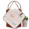 6 Layer Gauze Baby Washcloth 25x25cm Soft Absorbent Jacquard Infant Burp Cloth Thickened Face Towel For Autumn Winter
