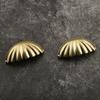 1PC Hardware Antique Brass Shell Knob Cabinet Pulls Cupboard Door Handle Home Decor Desk Drawer