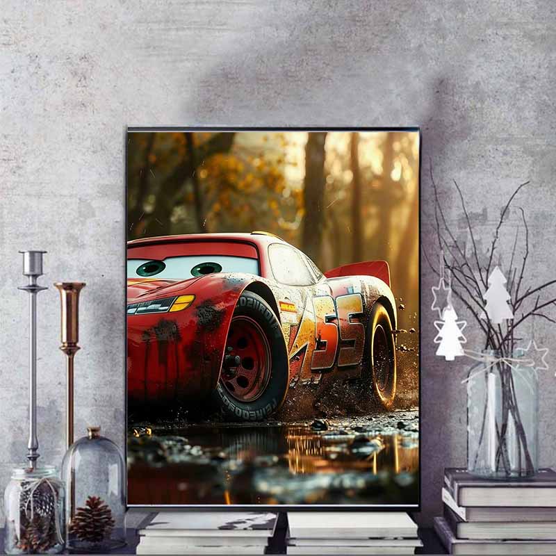 Disney Алмазная живопись 5D DIY Автомобили Молния МакКуин Иллюстрация Арт Мозаика Вышивка Декорация Вышивка крестом Подарок