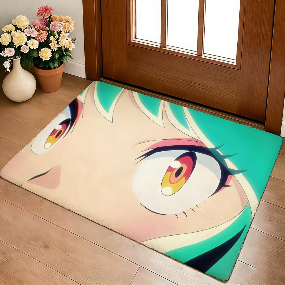 Urusei Yatsura Anime Game Floor Mat Cozy Flannel Soft Thick Non-Slip Mat For Living Room Bedroom Kitchen Decor Rugs