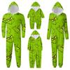 Fashion Printed Family Matching Hooded Long Sleeved Zippered Hooded  Jumpsuit Set