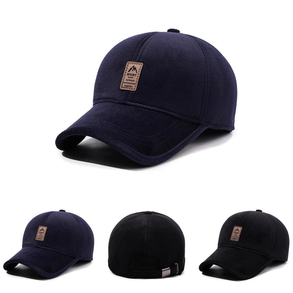 Модная бейсболка для мужчин с подкладкой из искусственной шерсти, ветрозащитная и теплая для осени-зимы