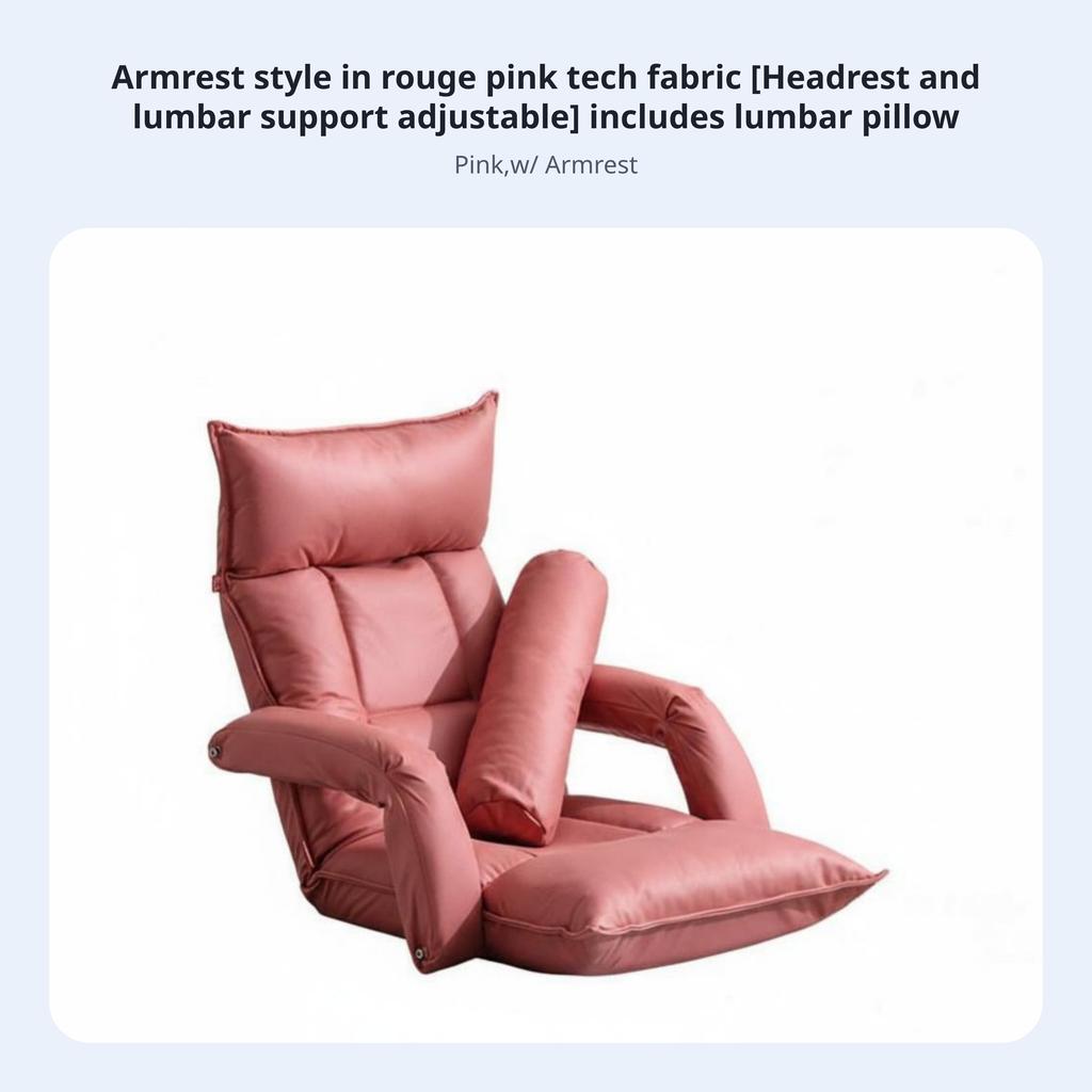 Adjustable spinerest Lounger Japanese design Design Adjustable Reclining Lounger spine Support Foldable for Bay bay, Living Room