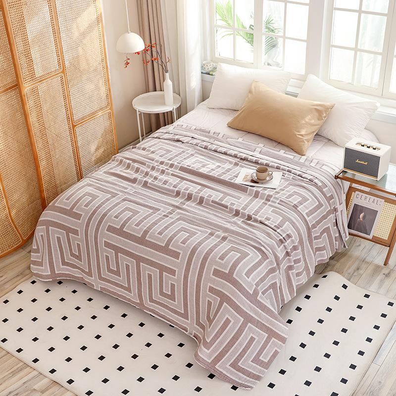 Новое трехслойное марлевое полотенце, утолщенное марлевое одеяло, весенне-летний сон, одеяло с кондиционером, летнее прохладное одеяло.