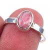 Natural Rhodochrosite Gemstone Handmade 925 Solid Sterling Silver Ring S.7 t2L64