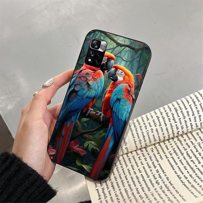 Чехол для телефона с изображением попугая ара для Xiaomi Redmi note 13 12 Pro 11S 11 10 Pro 10S 12S Redmi 10 13C 9C