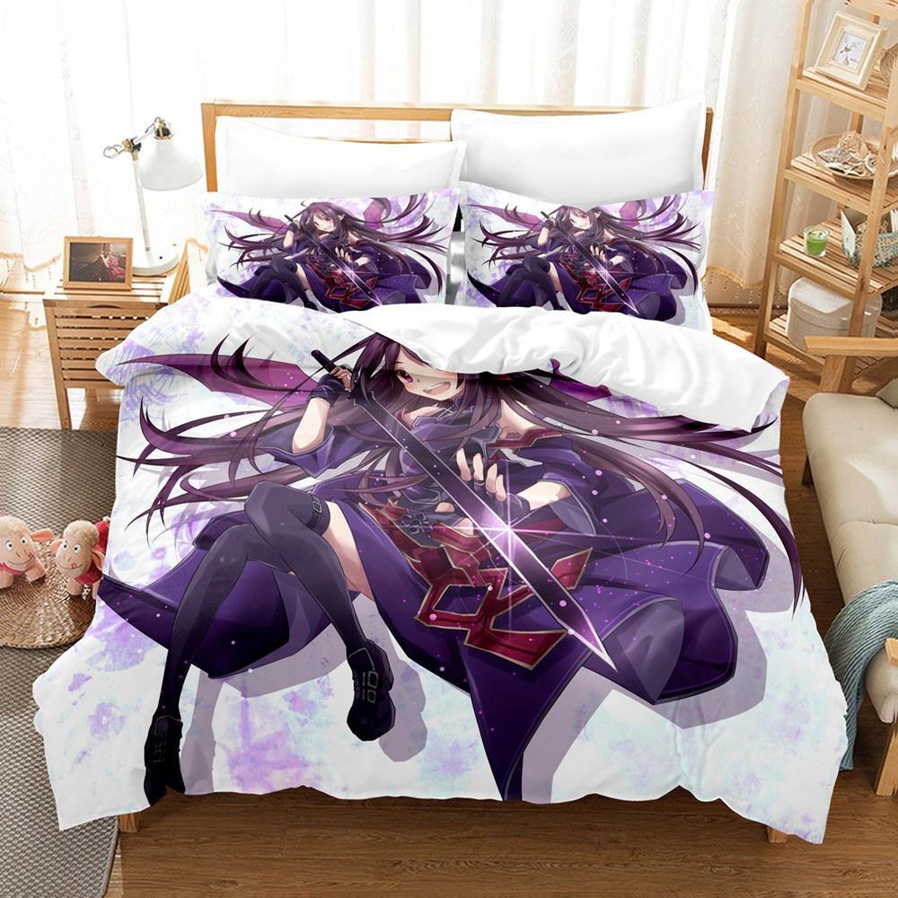 Anime Sword Art Online Bedding Sets Home Textile Pillow Case 3D Bed Linen Duvet Covers Kids Gift Bed Set Home Textiles Bedding