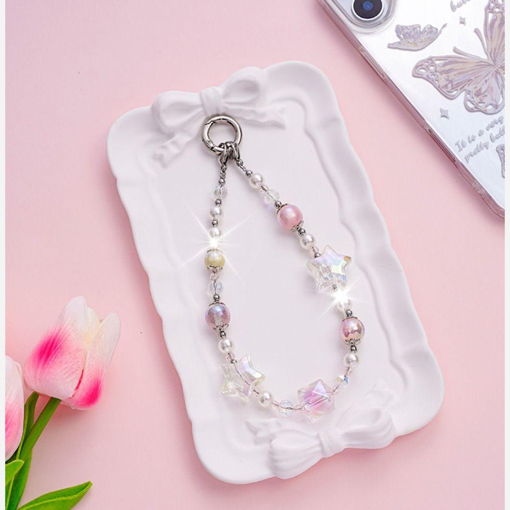 Dazzling Phone Case Chain Lanyard Short Phone Bracelet High End Phone Lanyard Pendant