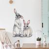 (Nikita) Cute Rabbit Wall Sticker Removable PVC Bedroom Background Wall Sticker