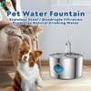 Фонтанчик для кошек ATUBAN, 3,2 л, Фонтанчик для воды с фильтрами Hydro Vet, Автоматическая поилка для домашних животных из нержавеющей стали для кошек и собак