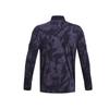Under Armour Playoff All Over Print Pattern Golf Long Sleeve Polo Shirt Men Tops Dark-Blue 1379727-410