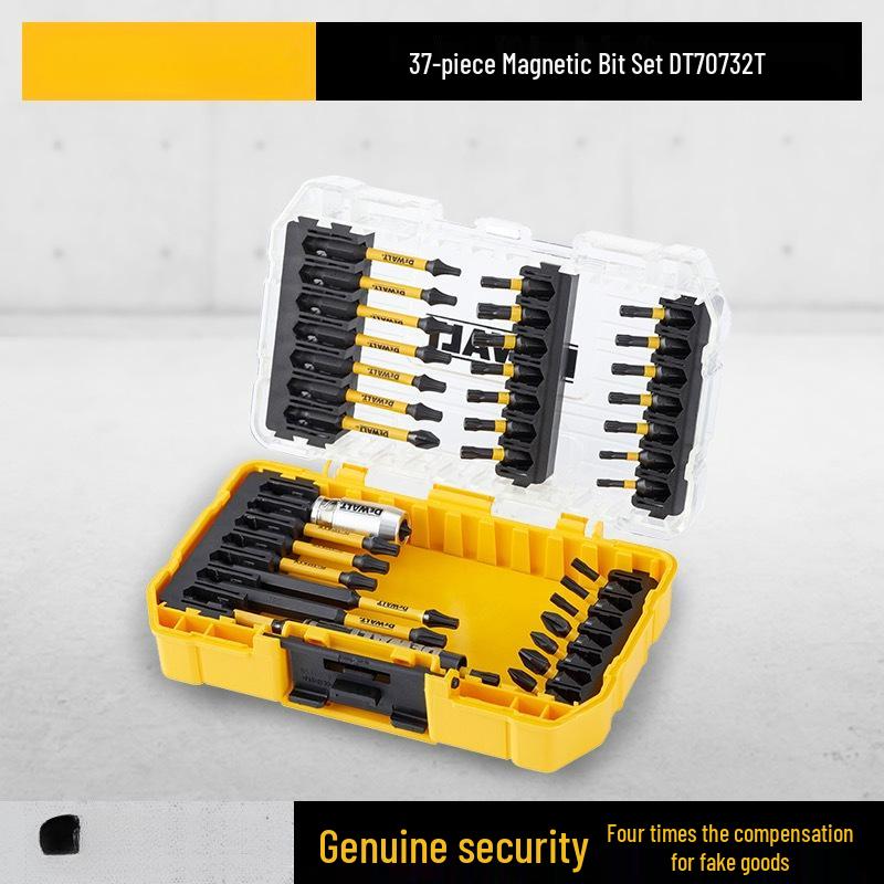 Набор бит для электрической отвертки - Сильно магнитные, Нескользящие, Высокая твердость, Крестовые (Phillips), Шестигранные (Hex), Torx, Вольфрамовая сталь.