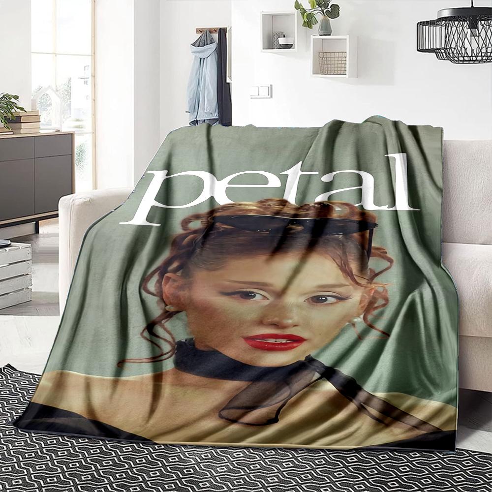 Petal Fashion Model Style Blanket Soft Throw Blanket For Home Bedroom Bed Sofa Travel Office Solid Christmas Blanket