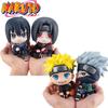 9 см Аниме Фигурка Наруто Фигурка Наруто Какаши Фигурка Действия Версия Q Каваи Саске Итачи Фигурка Украшение для Автомобиля Коллекционная Модель Игрушка