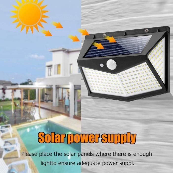 Outdoor Solar Light 100 LED, 3 Smart Modes Outdoor Solar Lighting with Motion Sensor Solar Puissa[n1694]