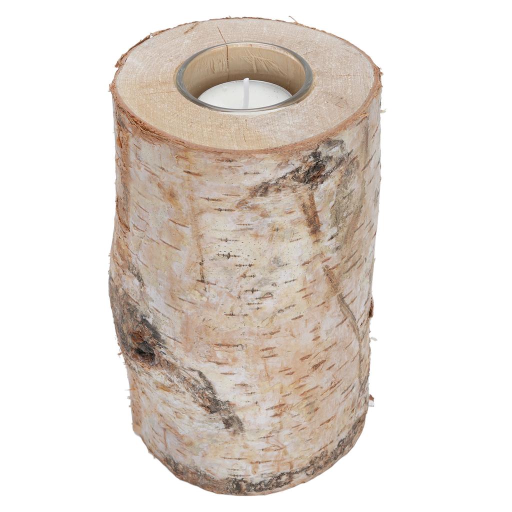 15СМ Деревянный подсвечник Декоративный подсвечник для ароматерапии Подсвечник-пенек для сада дома