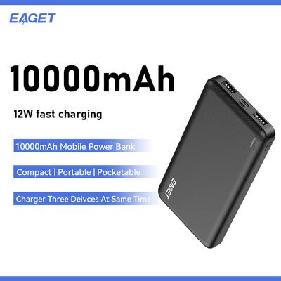 EAGET Портативное зарядное устройство Power Bank емкостью 10000 мАч для быстрой зарядки мобильных устройств с технологией зарядки PowerIQ и USB-C для iPhone 15 и Android