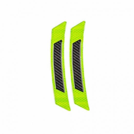 Carbon Fiber Style Car Auto Warning Decal Strips Safety Tape Reflective Stickers
