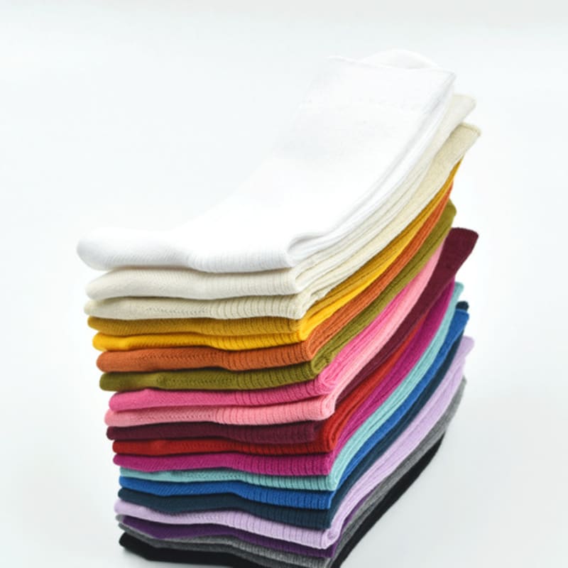 UNBDAY Women's 2-1 Gold Color Socks - Light Gray