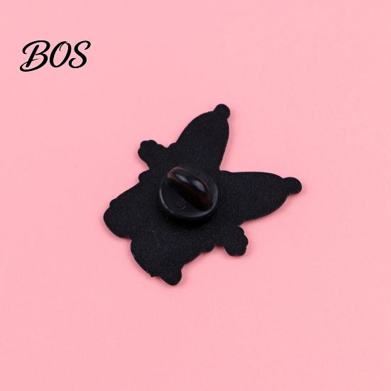 Fruit Brooch Zinc Alloy Pin, Cartoon Banana Man Shape Lapel Enamel Jewelry Paint Badge with Anti-Slip Buckle Pins for Clothes Bags Accessories Retro