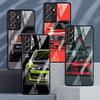 Японский стеклянный чехол со спортивными автомобилями JDM для Samsung Galaxy S22 S20 FE S21 Plus, чехол для телефона S10 5G S9 Note 20 Ultra 10 Lite Shell