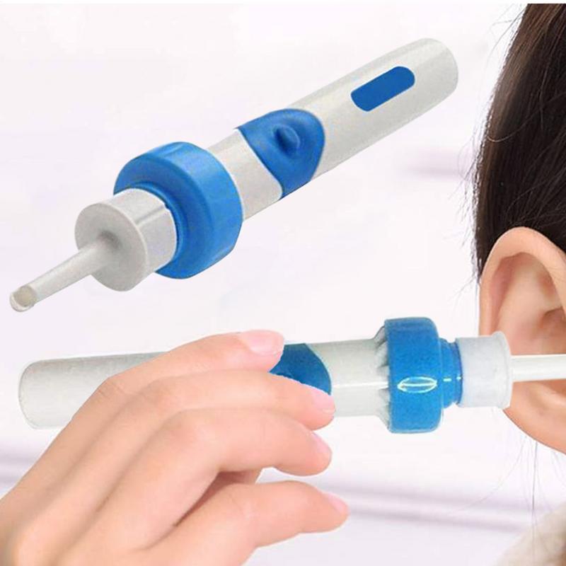 Электрическая ухочистка, безболезненное удаление ушной серы, беспроводная, безопасная, вибрационная, всасывающая ложка, для взрослых и детей