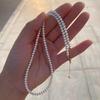 Aurora Xiaomi 4-5mm Extra Fine Pearl Necklace - Non-fading, Light Luxury, Versatile, High-end, Small Rice Beads for Women