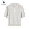 U.S. Polo Assn. Женская летняя прохладная футболка-поло с коротким рукавом