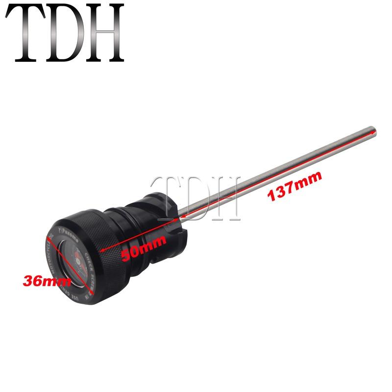 Motorcycle Oil Dipstick Cap Temperature Gauge For Harley Softail Street Bob FXBB FXBBS Low Rider FXLR FXST Deluxe FLDE 2018-2021