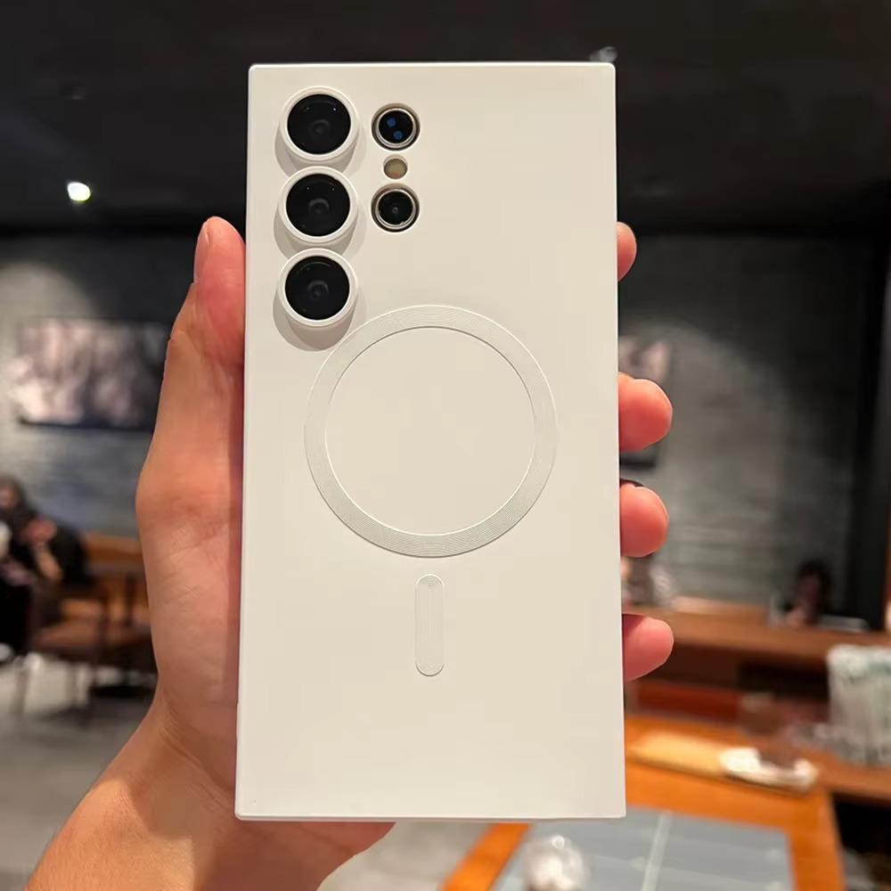 Магнитное беспроводное зарядное устройство для матового чехла Magsafe для Samsung Galaxy S25 S24 S23 FE S22 Ultra Plus S21 S20 A 05 S 15 35 55 06 16