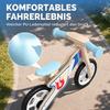 Kids Balance Bike 3-5 Years Baby up to 50 kg Wood Learning Bike with EVA Wheels Height-Adjustable Seat Natural Wood
